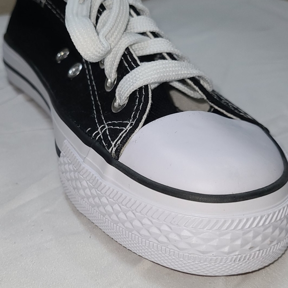 All Sport girl's black canvas sneakers - Picture 8 of 15